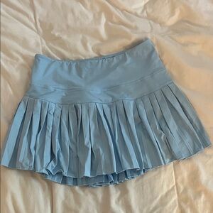 Light Blue Pleated Skirt